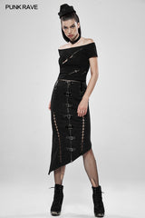 Deadly Game Half Skirt im Militärstil