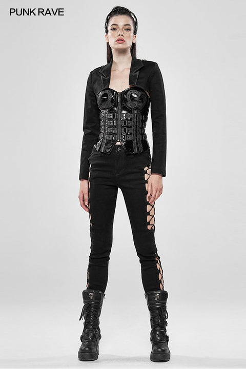 Militärischer Ultrakurzer Langarmmantel