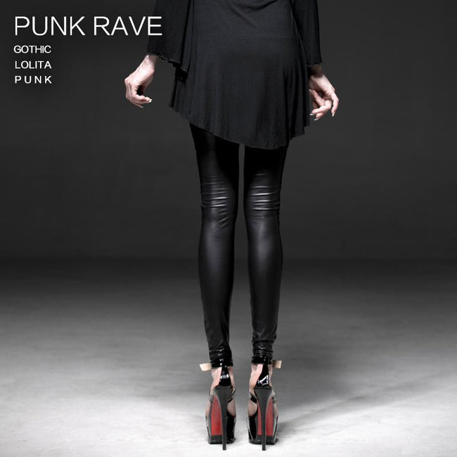 Sexy Lady Fashion Laminierung Mesh Spitze Fake Boot Gothic Pants Legging