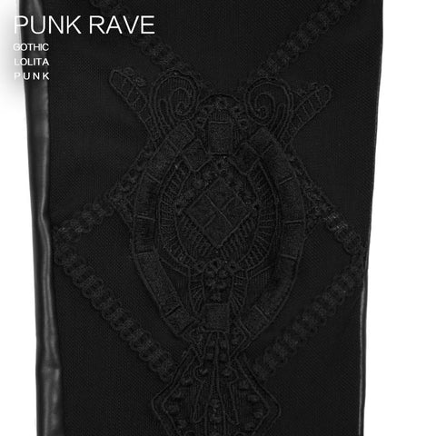Sexy Lady Fashion Laminierung Mesh Spitze Fake Boot Gothic Pants Legging
