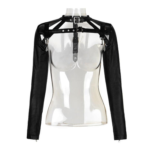 Klassische Mode Short Punk Jacket Studded Motorräder