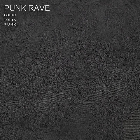 Punk Black Winter Blumenmuster Männer Slim Gothic Pants