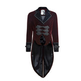 Fashion Classical Gentle Long Gothic Jacke mit Velours