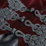 Fashion Classical Gentle Long Gothic Jacke mit Velours