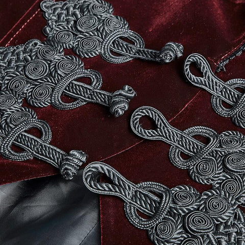 Fashion Classical Gentle Long Gothic Jacke mit Velours