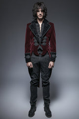 Fashion Classical Gentle Long Gothic Jacke mit Velours