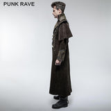 Moderne gothic Trenchcoats im Militärkapstil für Männer