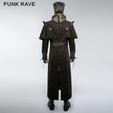 Moderne gothic Trenchcoats im Militärkapstil für Männer