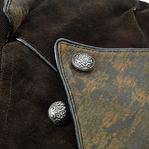 Moderne gothic Trenchcoats im Militärkapstil für Männer