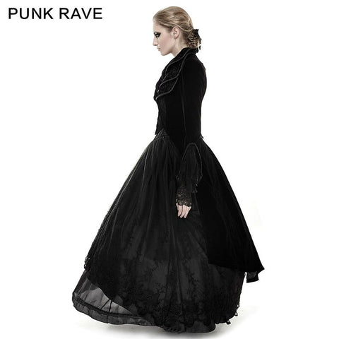 Mystery Women Jacket Eleganter gotischer Mantel mit Spitze