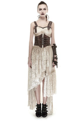 Steampunk Vintage Retro Underbust Korsett Taillengürtel Sexy Ledergürtel für Frauen Accessoires