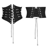 Steampunk Vintage Retro Underbust Korsett Taillengürtel Sexy Ledergürtel für Frauen Accessoires