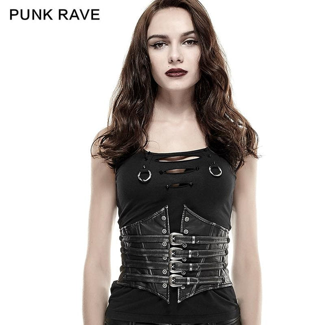 Death Strass Punk Gürtel / Ceinture Punk Strass Mort Noir