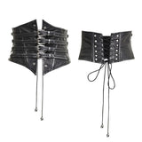 Steampunk Vintage Retro Underbust Korsett Taillengürtel Sexy Ledergürtel für Frauen Accessoires