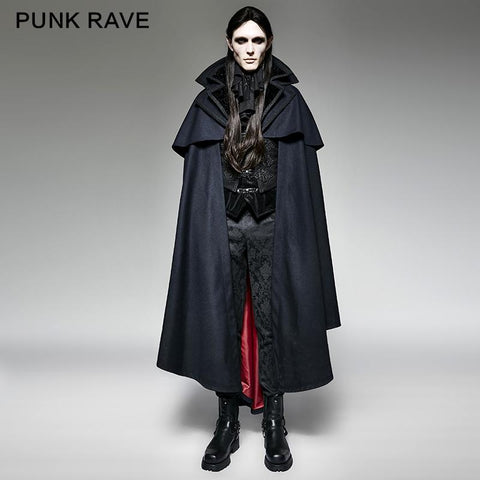 Luxus gotische Trenchcoats mit Muster wie Vampire Count Cape