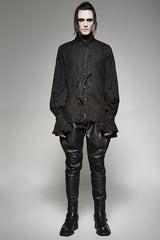 Vintage Malerei Punk Shirts mit einer hochwertigen Leinen Krawatte