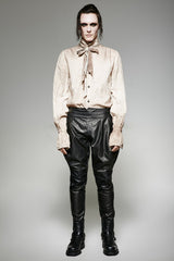 Vintage Malerei Punk Shirts mit einer hochwertigen Leinen Krawatte