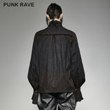 Vintage Malerei Punk Shirts mit einer hochwertigen Leinen Krawatte