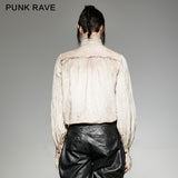 Vintage Malerei Punk Shirts mit einer hochwertigen Leinen Krawatte