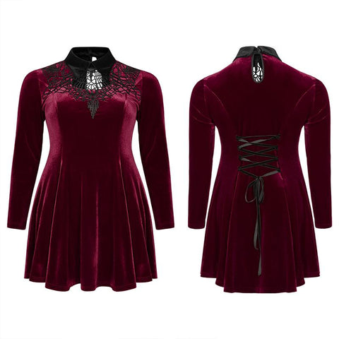 Gothic Dark Night Vines Kleid