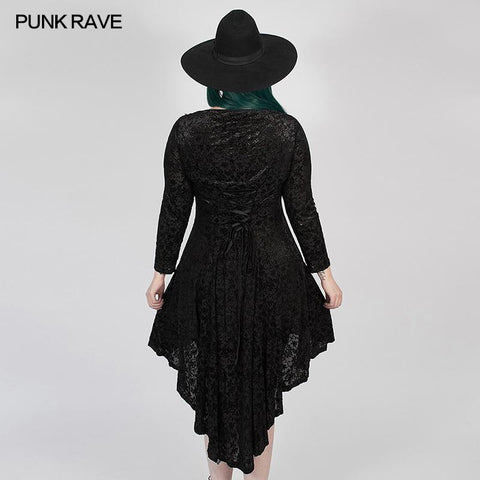 Gothic Abyss gebranntes Blumenkleid