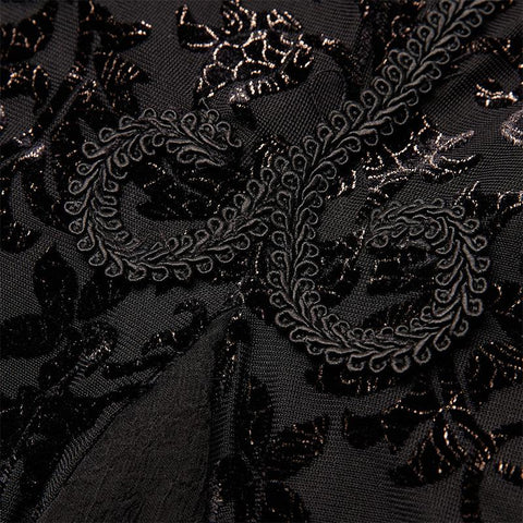 Gothic Abyss gebranntes Blumenkleid