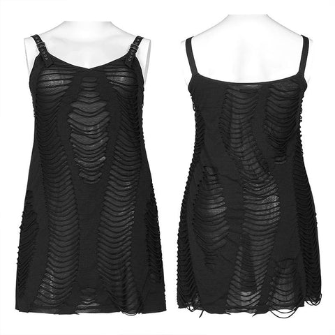 Gothic Sexy Hosenträger Rock