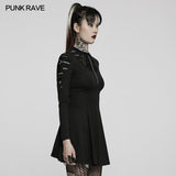 Goth-Langarmkleid für den täglichen Gebrauch