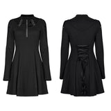 Goth-Langarmkleid für den täglichen Gebrauch