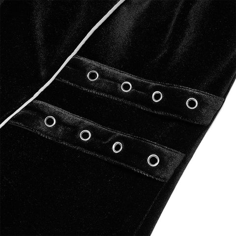 Goth-Ketten langes Schlafkleid aus Samt