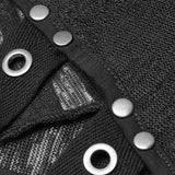 Kapuzen-T-Shirt mit Punk-Perspektive-Print