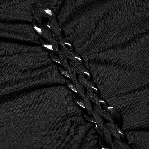 Gothic Langarm-Strick-T-Shirt