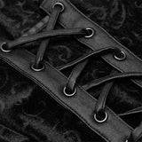 Leggings aus Samt mit dunkler Silhouette