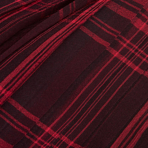 Karierter gespleißter Strapsrock