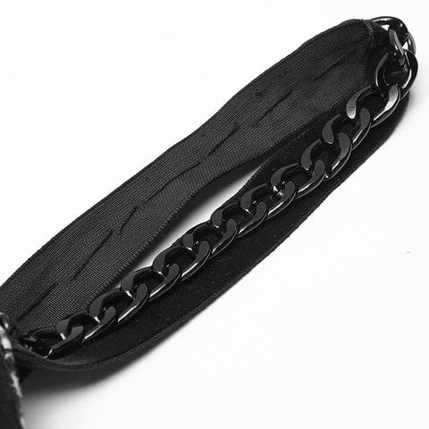 Schlucken Sie gürtelnähte Hosenträger Punk kleines schwarzes Kleid