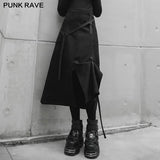 Punk vorne Mitte offene Gabel zwei mit mittleren Röcken