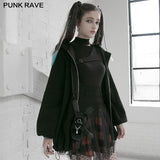 Plaid-Rock mit hoher Taille und Mesh-Nähten