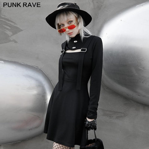 PUNK Stehkragenkleid