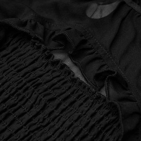 Bedrucktes langes Kleid aus Chiffon