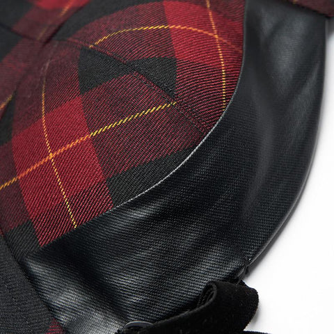 Plaid elastische Korsettweste mit elastischem Schultergurt der "PUNK" -Serie