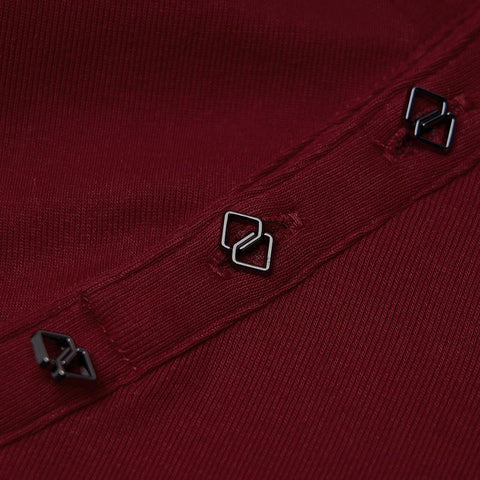 Collor gepolsterte Schultern Schlankes Langarm-T-Shirt