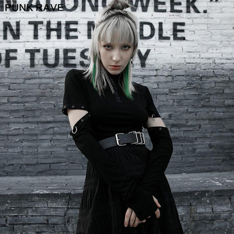 Langarm-T-Shirt mit abnehmbaren Ärmeln