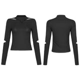 "Electronic Bionics" Fit langärmliges Crack T-Shirt