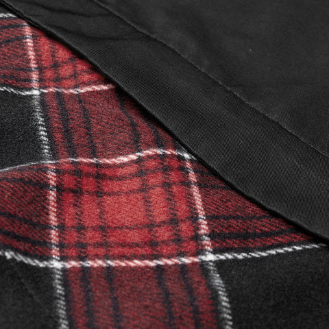 Gitterstich Lange Jacke (mit Taille)