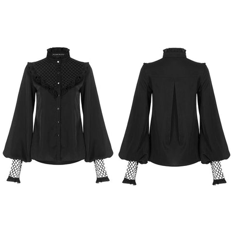 Chiffonhemd aus Mesh im gotischen Stil