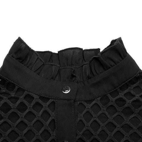 Chiffonhemd aus Mesh im gotischen Stil