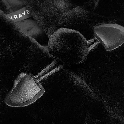 Niedliche Ohren Kordelzug Mütze Kurzmantel