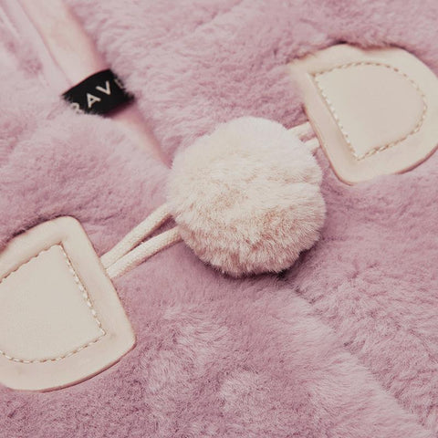 Niedliche Ohren Kordelzug Mütze Kurzmantel