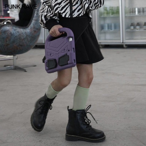 Faltenrock mit Punk-Taillensiegelung