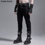 PUNK gewebte elastische Hose